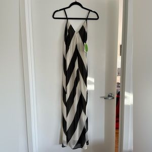 Chevron Sleeveless Slip Dress - Christopher John Rogers for Target Black/White 4